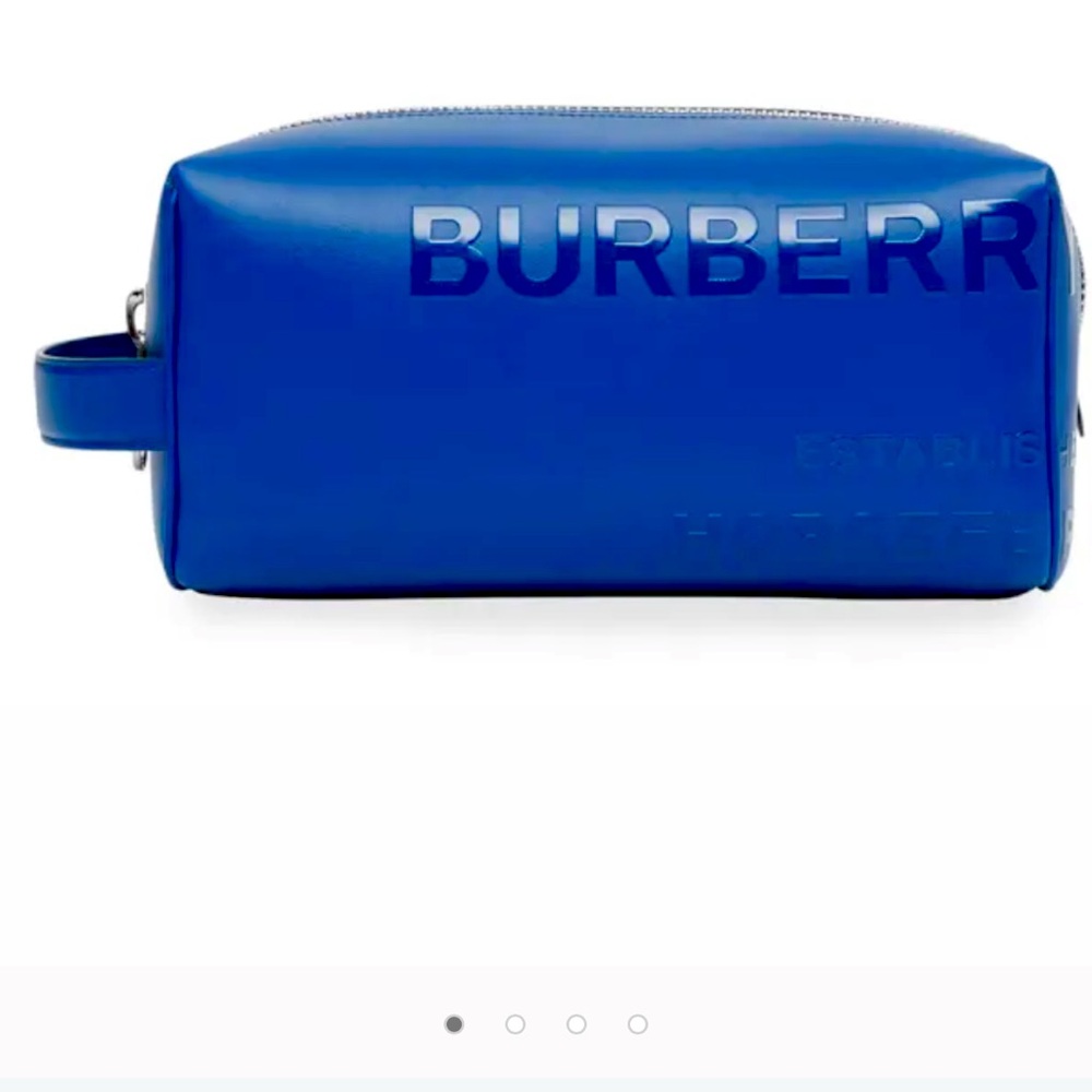 BURBERRY leather toiletries bag. NWT. Never used, tags on, dust bag.